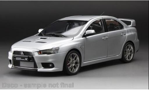 Modelauto Mitsubishi Lancer Evolution X grijs 1/18 Sun Star