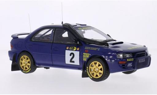 Modelauto Subaru Impreza 555 No.2 Safari Rally Kenia 1996 avec Decals K.Eriksson/S.Parmander 1/18 Sun Star