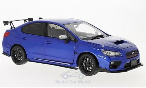 Modelauto Subaru Impreza STI (S207) metallic blauw RHD NBR Challange Package 1/18 Sun Star