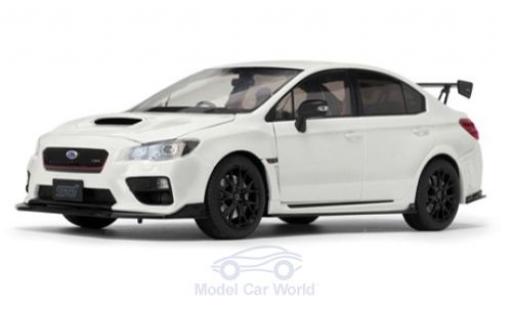 Modelauto Subaru WRX STI (S207) metallic wit 2015 NBR Challenge Package 1/18 Sun Star