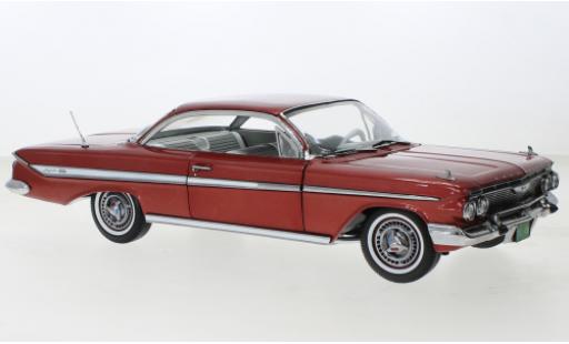Modelauto Chevrolet Impala Coupe Sport metallic rood 1961 1/18 Sun Star