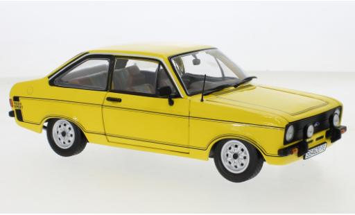 Modelauto Ford Escort Sport MK II 1600 geel RHD 1975 1/18 Sun Star