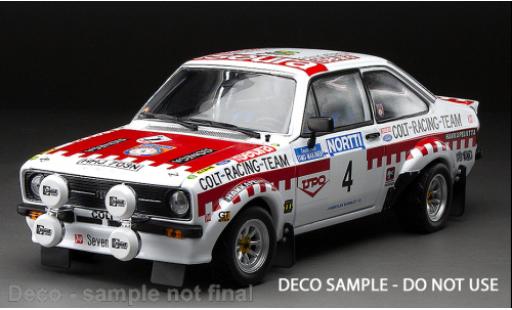 Modelauto Ford Escort RS 1800 Mk II No.4 Rally WM 1000 Lakes Rally 1975 1/18 Sun Star