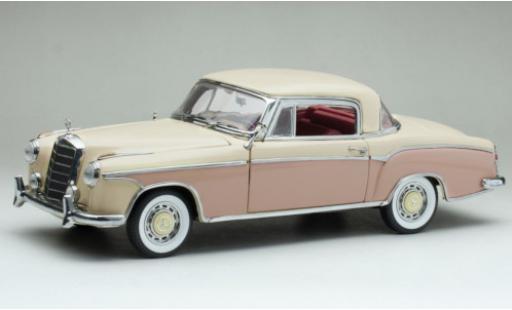 Modelauto Mercedes CLA Coupe 220 SE (W128) beige /roze 1958 1/18 Sun Star