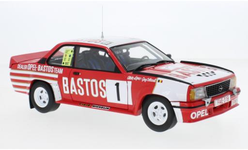Modelauto Opel Ascona B 400 B No.1 Bastos Rally Team Bastos Circuit - Ardennes 1983 1/18 Sun Star