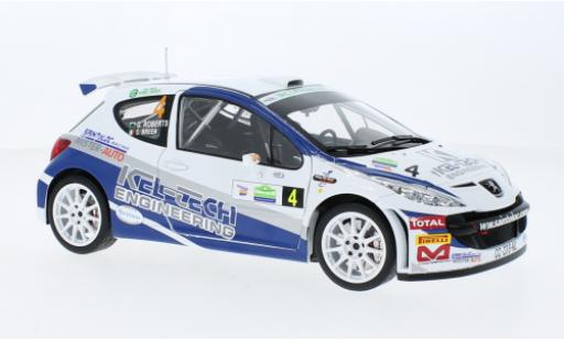 Modelauto Peugeot 207 S2000 No.4 Circuit of Irland 2012 1/18 Sun Star