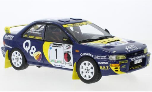 Modelauto Subaru Impreza 555 No.1 Rally Piancavallo 1998 1/18 Sun Star