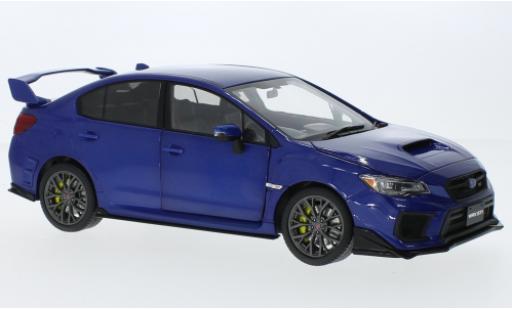 Modelauto Subaru WRX STI (S207) metallic blauw RHD 2018 1/18 Sun Star