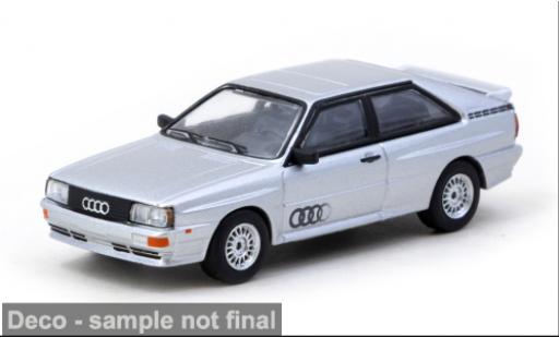 Modelauto Audi Quattro coupe grijs 1980 1/64 Tarmac Works
