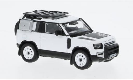 Modelauto Land Rover Defender 90 metallic wit 1/64 Tarmac Works