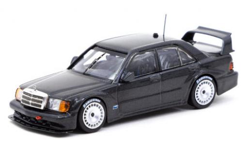 Modelauto Mercedes 190 Evo E 2.5-16 2 (W201) metallic zwart 1/64 Tarmac Works