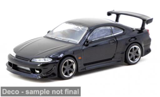 Modelauto Nissan Silvia S15 () VERTEX grijs 1/64 Tarmac Works