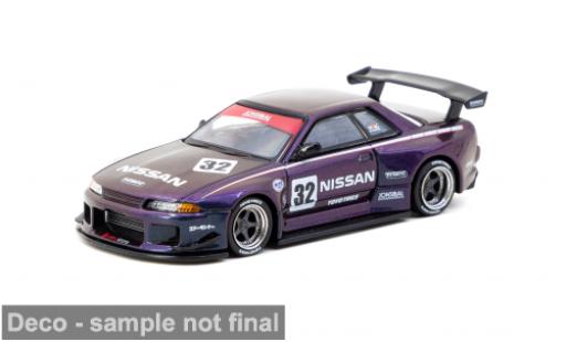 Modelauto Nissan Skyline R32 GTR lila 1/64 Tarmac Works