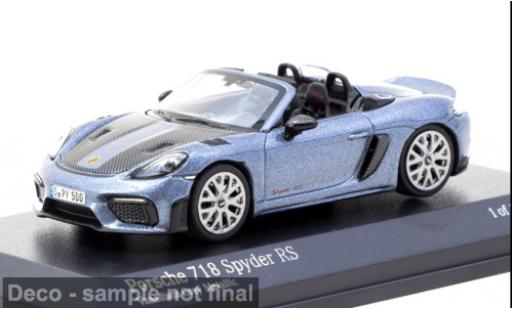 Modelauto Porsche 718 Spyder RS grijs 1/64 Tarmac Works
