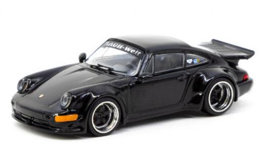 Modelauto Porsche 911 RWB zwart 1/64 Tarmac Works