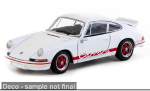 Modelauto Porsche 911 RS Carrera 2.7 wit/rood 1/64 Tarmac Works