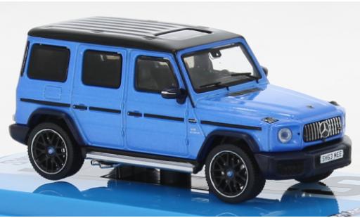Modelauto Mercedes Classe G AMG G63 metallic blauw/zwart 1/64 Tarmac Works