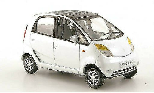 Tata Nano LX 1/43 Norev wit/zwart 2009 modelauto