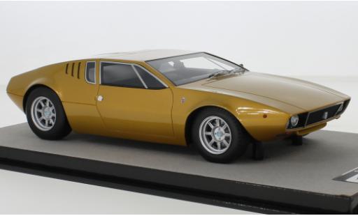 Modelauto De Tomaso Mangusta Coupe gold 1971 1/18 Tecnomodel
