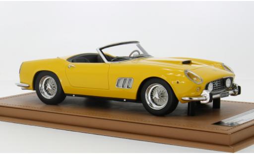Modelauto Ferrari 250 GT California Spyder geel 1960 1/18 Tecnomodel