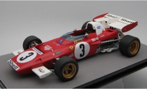 Modelauto Ferrari 312 B2 No.3 Scuderia formule 1 GP Zandvoort 1971 C.Regazzoni 1/18 Tecnomodel