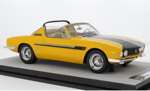Modelauto Ferrari 330 Cabriolet GTS Spyder Michelotti geel/mat-zwart 1967 1/18 Tecnomodel