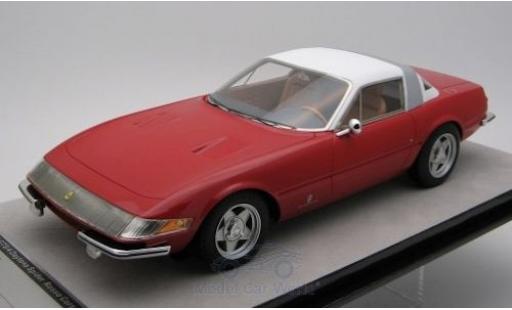 Modelauto Ferrari 365 GTB/4 Daytona Coupe Speciale rood/wit 1969 1/18 Tecnomodel