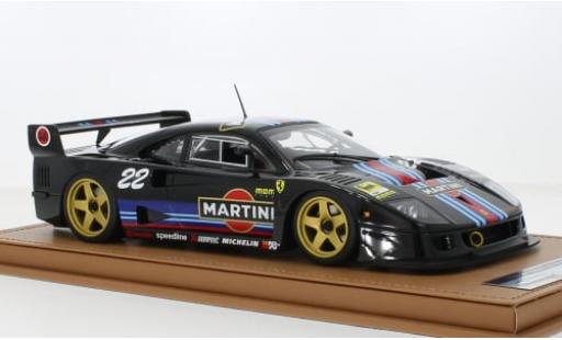 Modelauto Ferrari F40 LM zwart Martini 1996 1/18 Tecnomodel