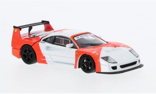 Modelauto Ferrari F40 LM wit/rood 1996 1/64 Tecnomodel