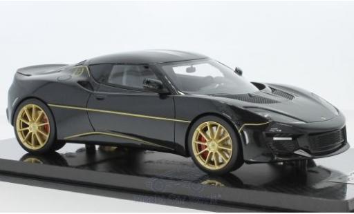 Modelauto Lotus Evora S 410 metallic zwart 2017 World Champions 13 Titles Edition 1/18 Tecnomodel