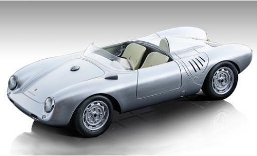 Modelauto Porsche 550 1957 A RS grijs Strassenversion 1/18 Tecnomodel