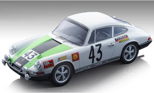 Modelauto Porsche 911 R T No.43 24h Le Mans 1968 J-P.Gaban/R.Vanderschrick 1/18 Tecnomodel