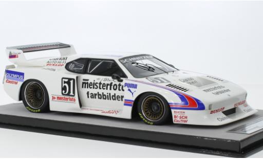 Modelauto Bmw M1 1981 Turbo No.51 Team Schnitzer Meisterfoto Farbbilder DRM Nuerburgring 1/18 Tecnomodel