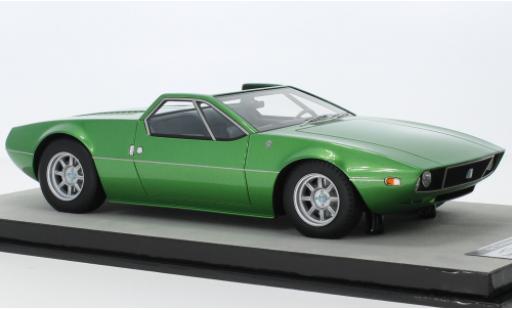 Modelauto De Tomaso Mangusta Spyder metallic groen 1966 1/18 Tecnomodel