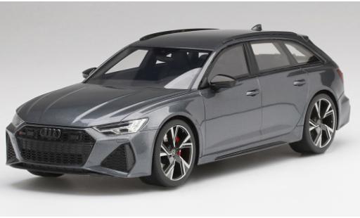 Modelauto Audi RS6 carbon black edition Avant zwart grijs/zwart 1/18 Top Speed