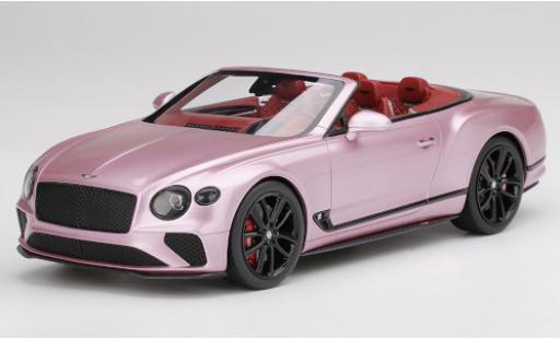 Modelauto Bentley Continental GT Convertible Cabriolet metallic roze 2019 1/18 Top Speed
