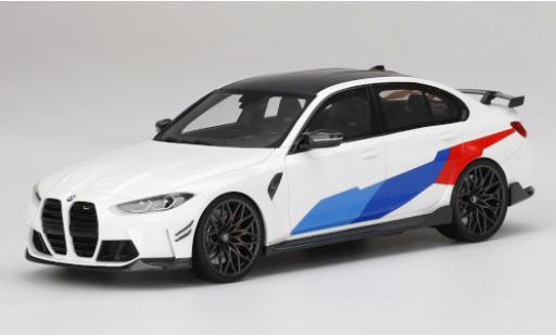Modelauto Bmw M3 m-performance (G80) wit/Dekor 2021 1/18 Top Speed