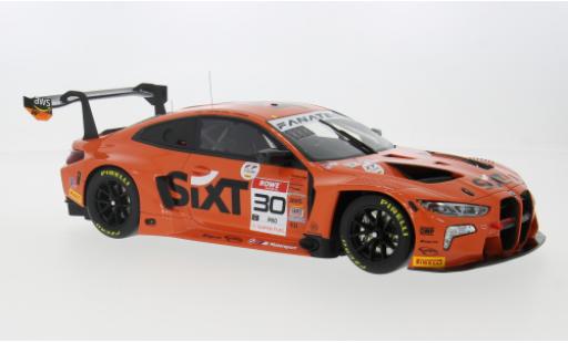 Modelauto Bmw M4 gt3 No.30 M Team WRT IGTC 8h Indianapolis 2023 1/18 Top Speed