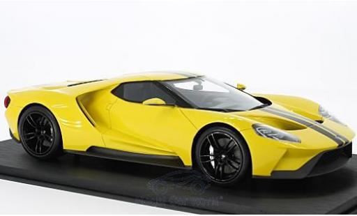Modelauto Ford GT Berlinetta geel/zwart Los Angeles Auto Show 2015 1/18 Top Speed