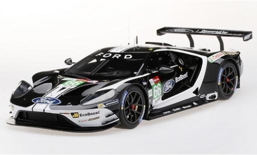 Modelauto Ford GT GTE No.66 Chip Ganassi Team UK 24h Le Mans 2019 B.Johnson/S.M&Atilde;&frac14;cke/O.Pla 1/18 Top Speed