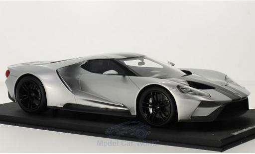 Modelauto Ford GT Berlinetta grijs/zwart Chicago Auto Show 2015 1/18 Top Speed