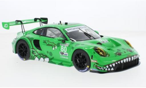 Modelauto Porsche 911 GT3 R S No.80 AO Racing IMSA 12h Sebring 2023 1/18 Top Speed