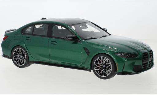 Modelauto Bmw M3 Competition (G80) metallic groen fonc&Atilde;&copy; 1/18 Top Speed