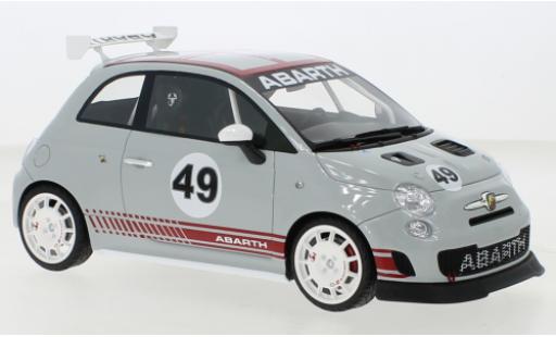Modelauto Fiat 500 Abarth Assetto Corse grijs 1/18 Top Speed