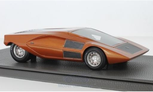 Modelauto Lancia Stratos Zero Concept metallic oranje 1970 1/18 Topmarques Collectibles