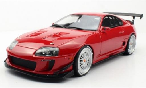 Modelauto Toyota Supra Base Enrique Munoz Twin Turbo ERM rood 1/18 Topmarques Collectibles