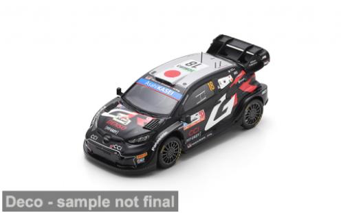 Modelauto Toyota Yaris Rally1 GR Hybrid Rally Japan 2024 #18 T.Katsuta/A.Johnston 1/43 Spark