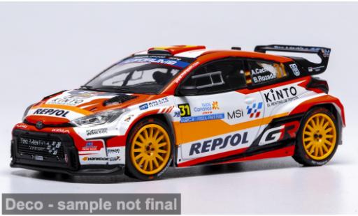 Modelauto Toyota Yaris Rally2 GR Rally Islas Canaris 2025 #31 A.Cachon/A.Dumand 1/43 IXO