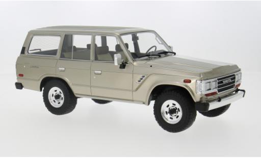 Modelauto Toyota Land Cruiser 60 (J60) bronze 1987 1/18 Lucky Step Models