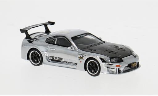 Modelauto Toyota Supra Super GT GT300 grijs 1/64 Pop Race